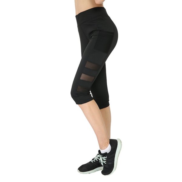 Generic Salapor Breathable Sport Legging Women Fitness Pocket Mesh Legging  Four-Way Stretch High Waist Gym Push Up Leggings Female Pants