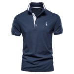 New-Summer-High-Quality-Men-Polo-Shirts-Casual-Business-Social-Short-Sleeve-Mens-Shirts-Stand-Collar